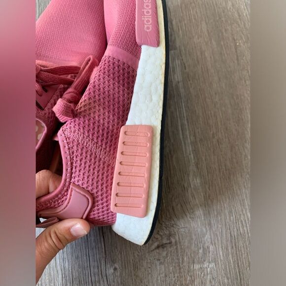 Adidas Boost NMDR1 Everyday Sneakers Magenta Pink White Size 7.5 8 - Picture 14 of 15
